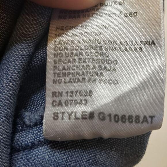 Paper Crane Blue Denim Spaghetti Strap Camisole Top With V-Neck Cutout Detail M - Picture 5 of 7